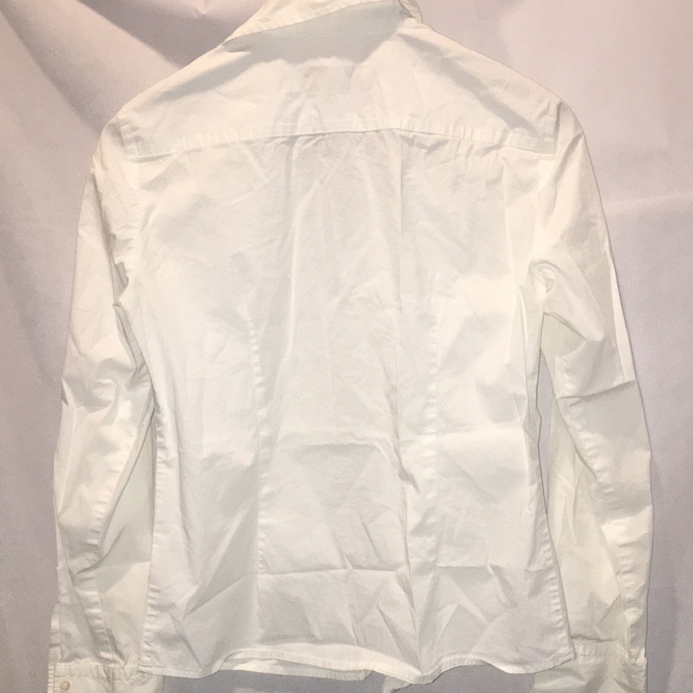 Weekend Maxmara White Button Down Long Sleeve Shi… - image 6